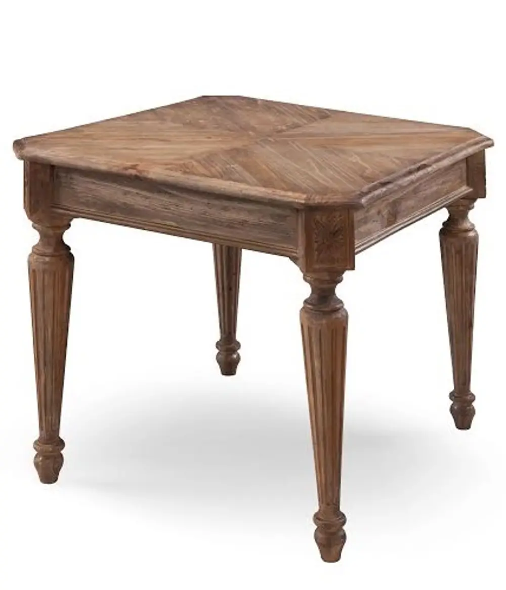 Traditional Oak Rectangular End Table - Lloyd-1