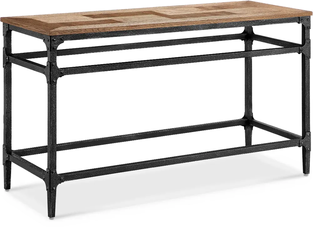 Rustic Light Brown Sofa Table - Dylan Collection-1
