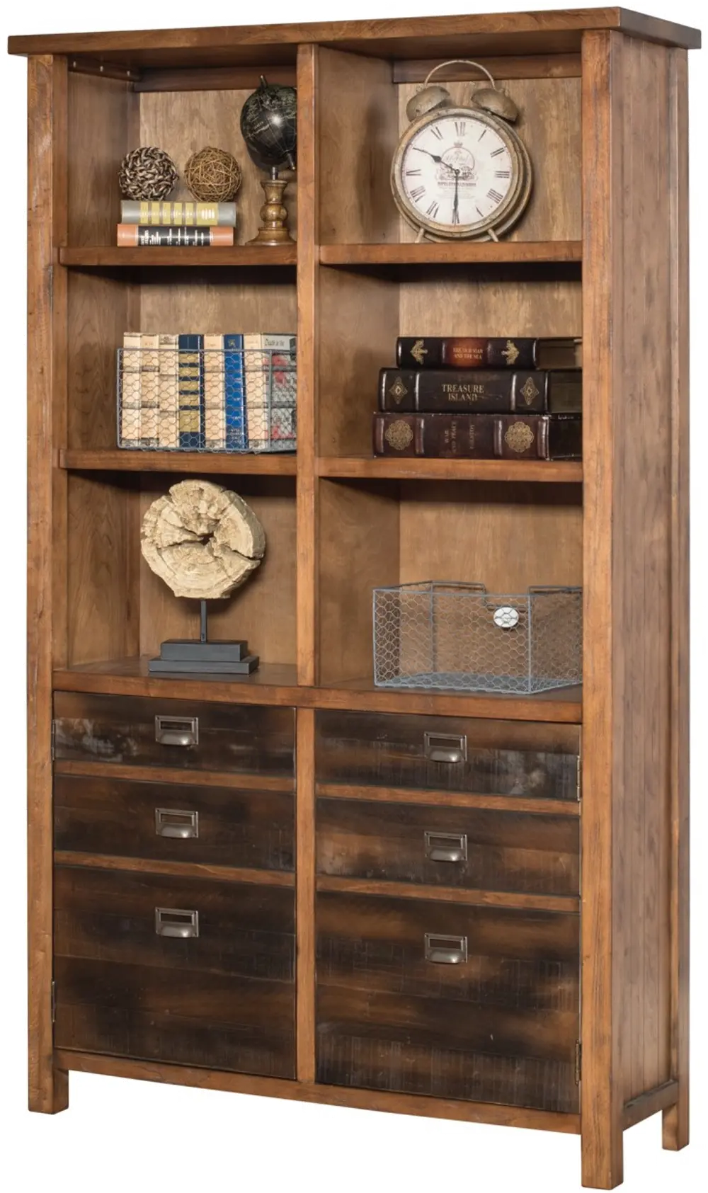 72 Inch Hickory Bookcase - Heritage-1
