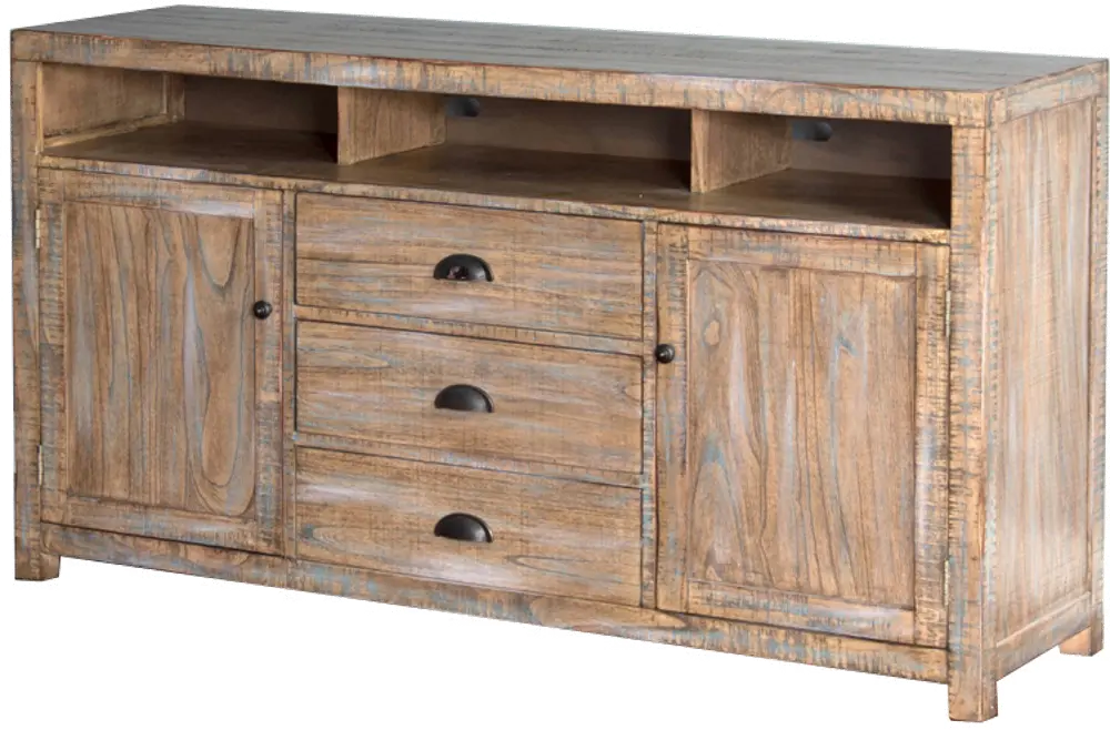 Brenton Weathered Brown 66  TV Stand-1