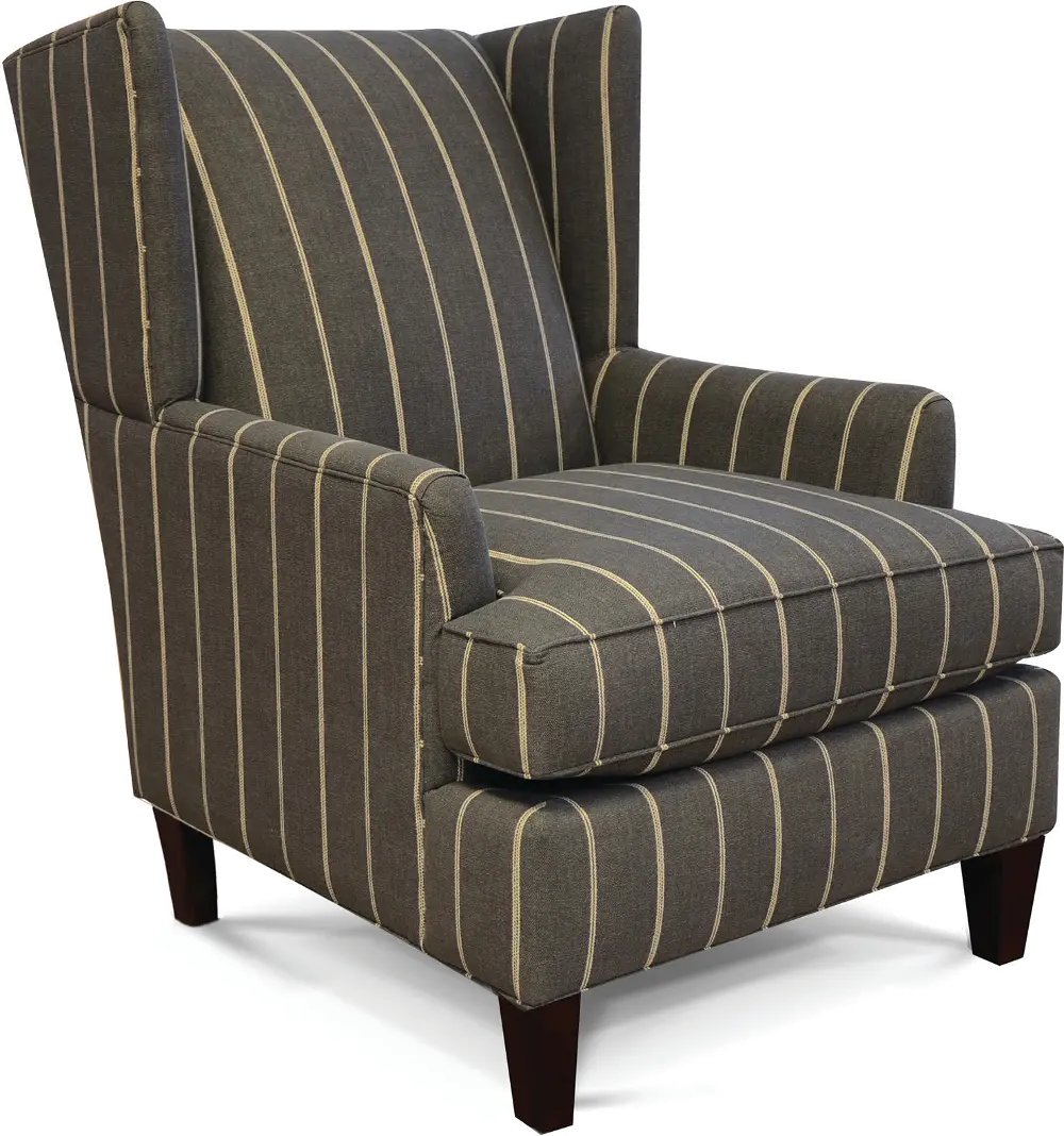 Pewter Gray Accent Wing Chair - Hilleary-1