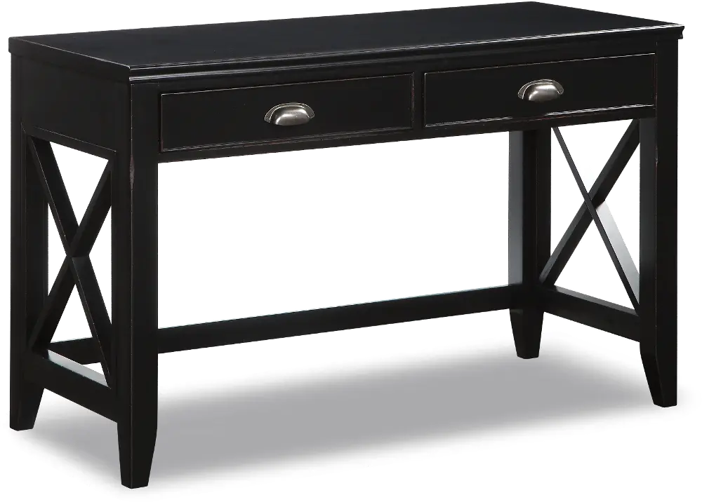 Camden Collection Black Country Chic 48 Inch Writing Desk-1