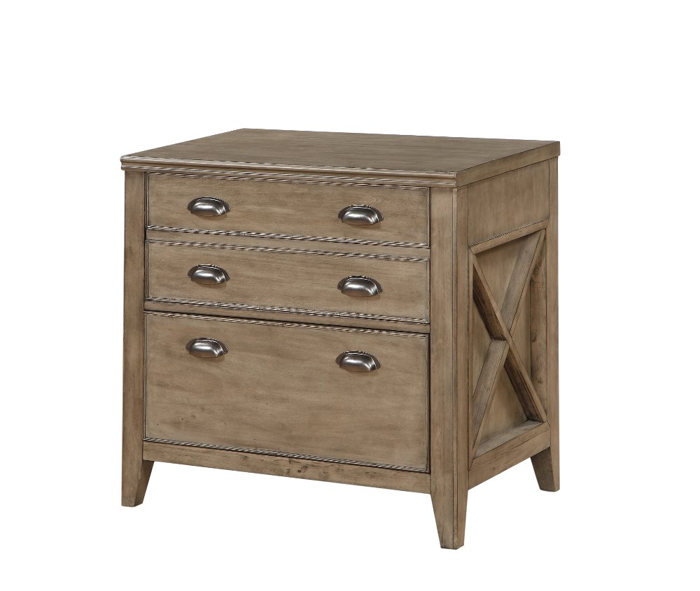Light Brown Lateral File Cabinet