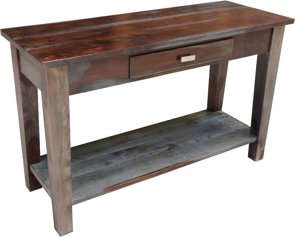 Tahoe Gray Rustic Sofa Table-1