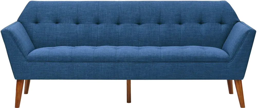 Ink+Ivy Blue Mid Century Sofa - Newport-1