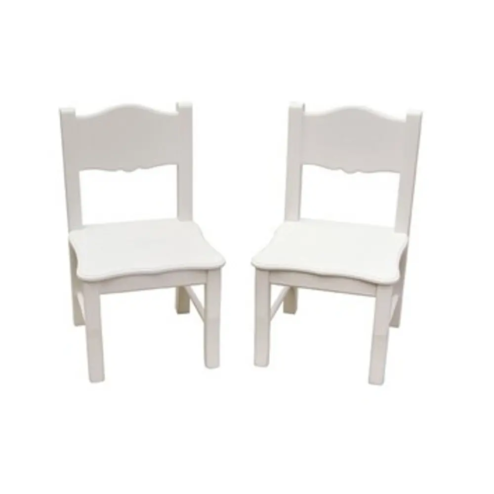 Kids Chairs (Set of 2) - Classic White-1