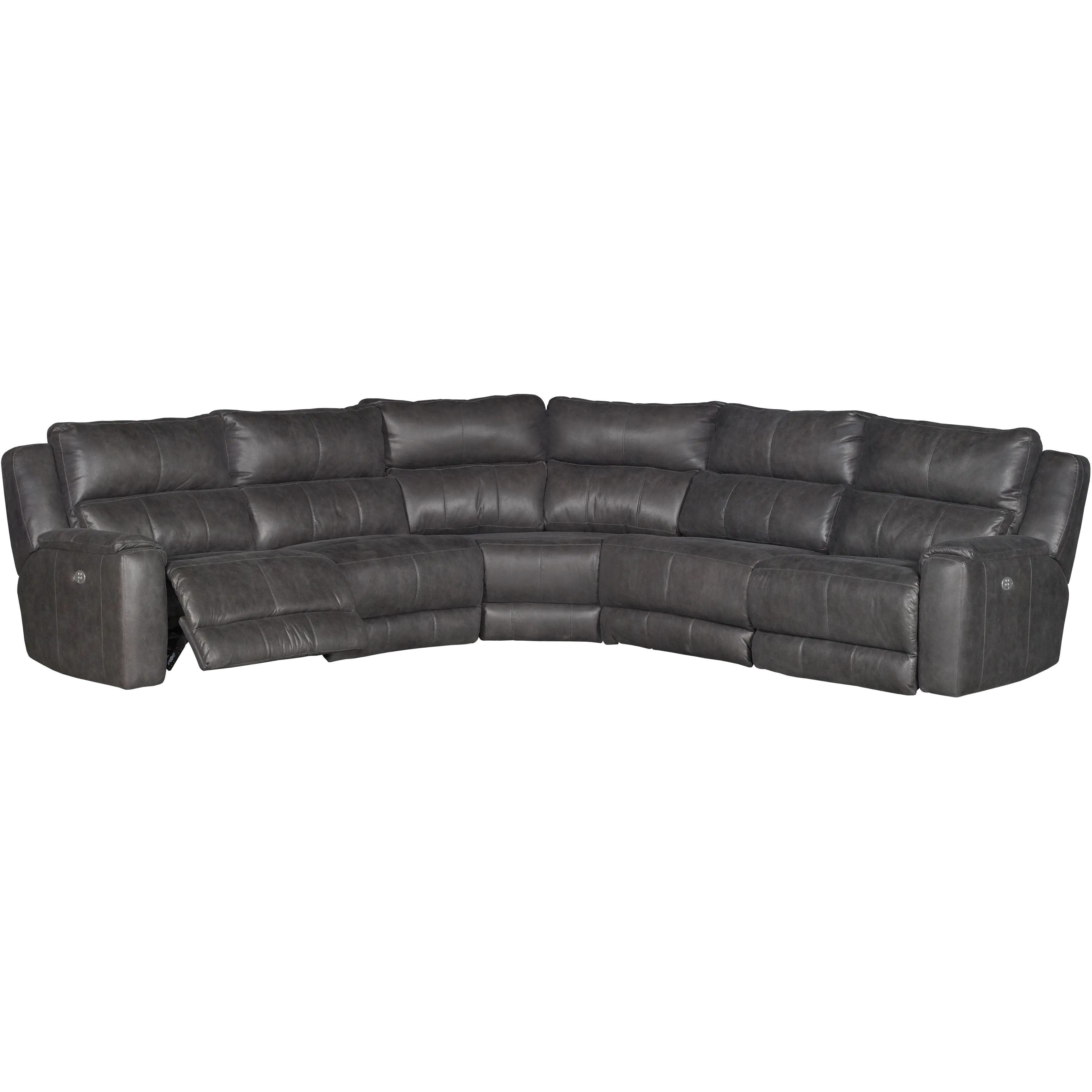Dazzle Slate Gray 5-Piece Power Reclining Sectional-1