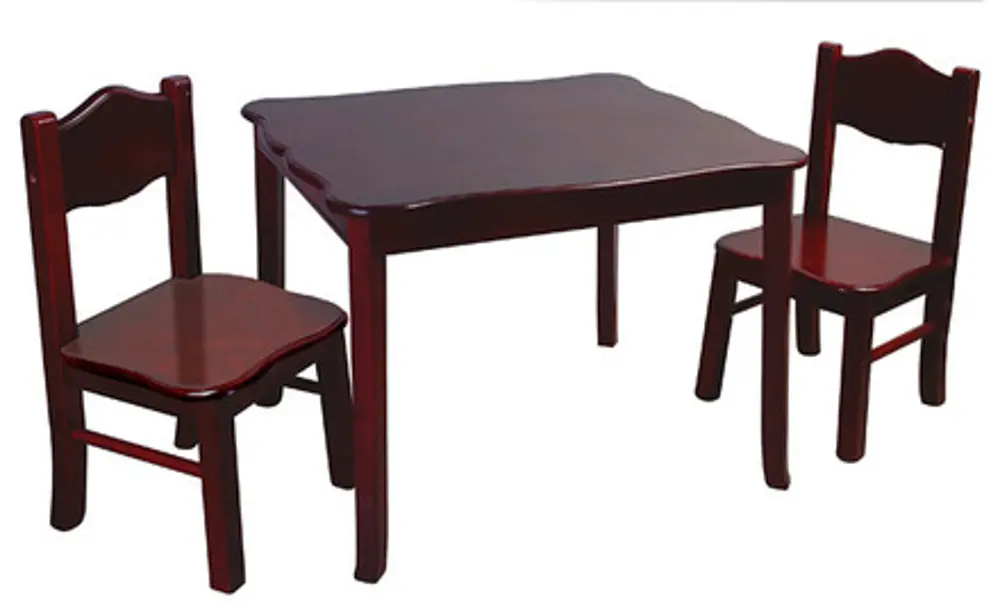 Kids Table & Chairs - Classic Espresso -1