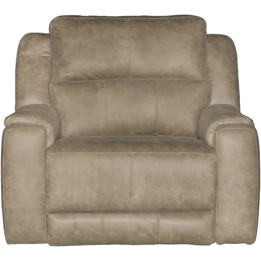 Dazzle Vintage Taupe Power Recliner-1