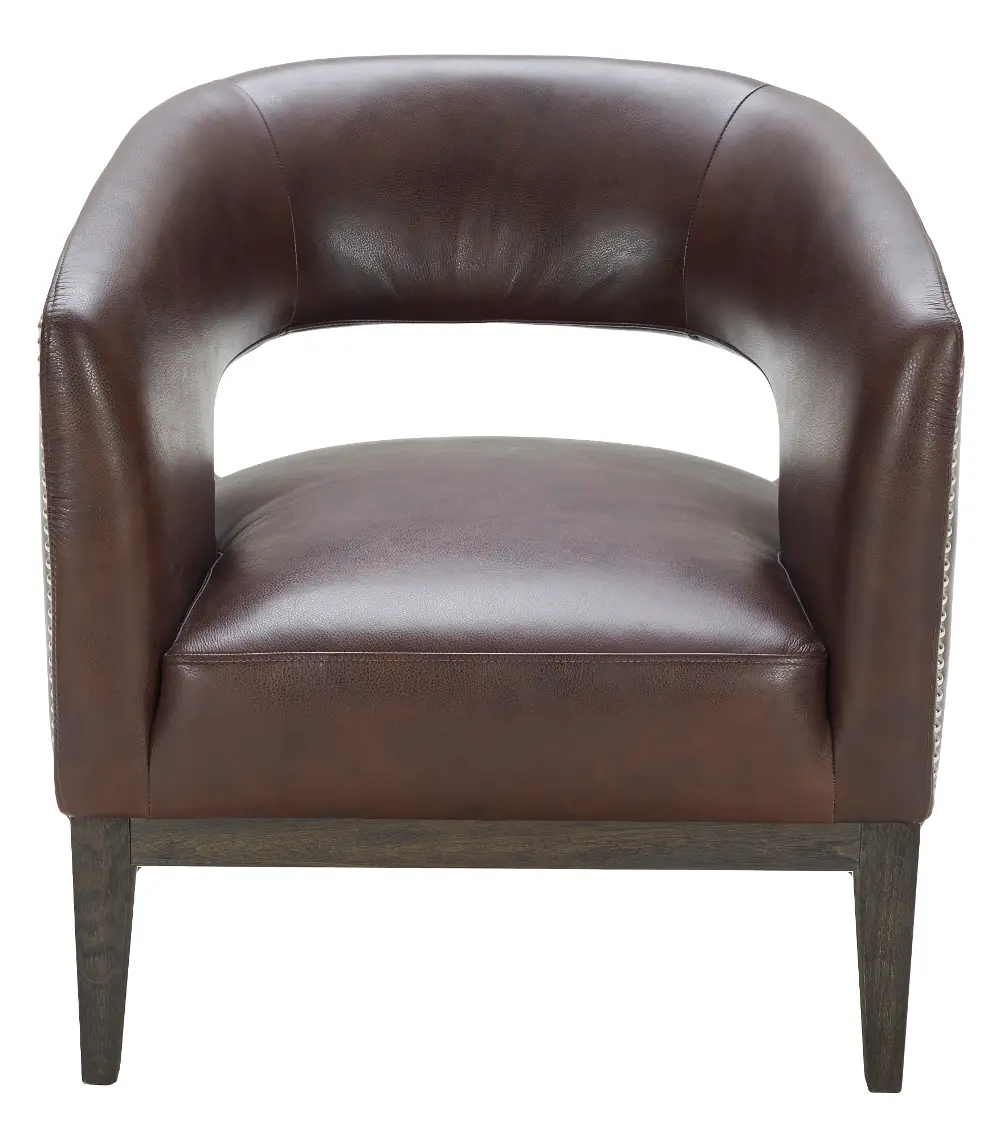 Brown Leather Chair - Kuka-1