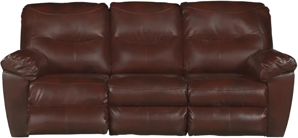 Brown Performance Fabric Reclining Sofa - Kilzer-1