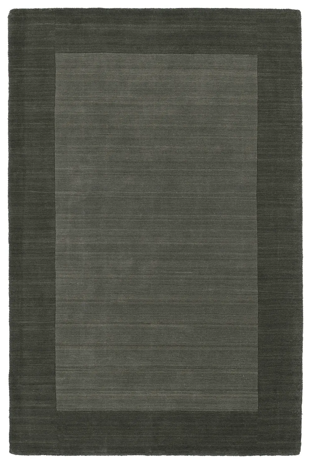 5 x 8 Medium Wool Charcoal Gray Area Rug - Regency-1