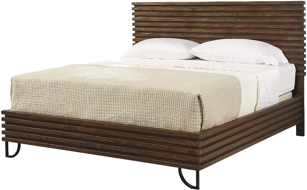 Magnolia Home Furniture Boho Brown Queen Platform Bed-1