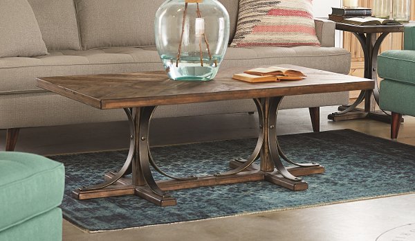 Coffee Tables And Tail Rc Willey Furniture Magnolia Home Furniture Traditional Floor Coffee Table