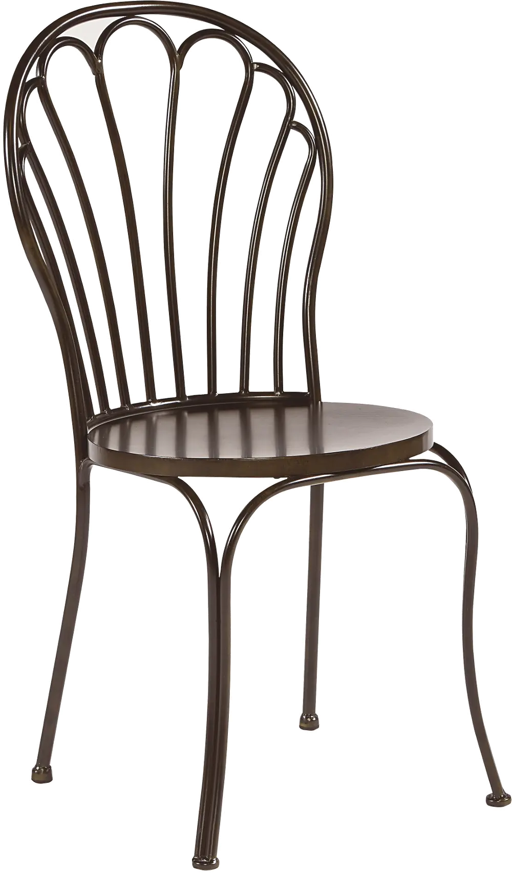 Magnolia Home Furniture Primitive Black Metal Peacock Dining Room Chair-1
