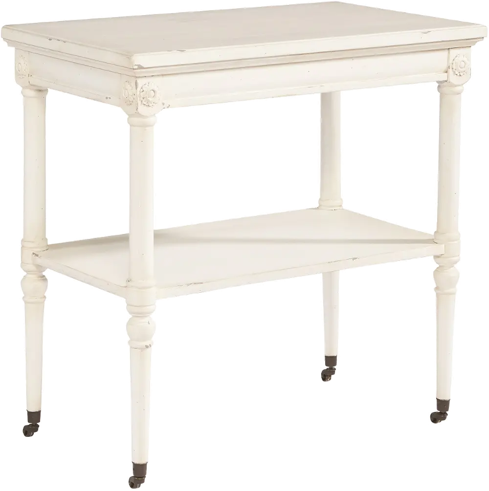 Magnolia Home Furniture French Inspired White Petite Side Table-1