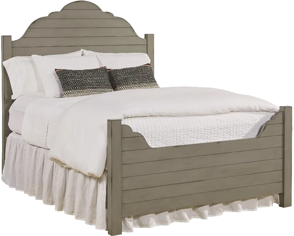 Magnolia Home Furniture Gray Shiplap Queen Bed-1
