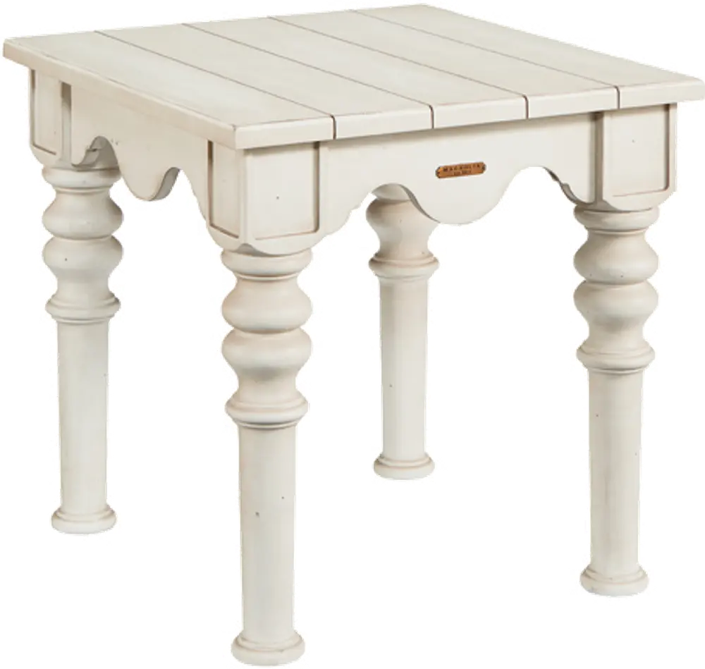 Magnolia Home Furniture Scallop Side Table - Farmhouse-1