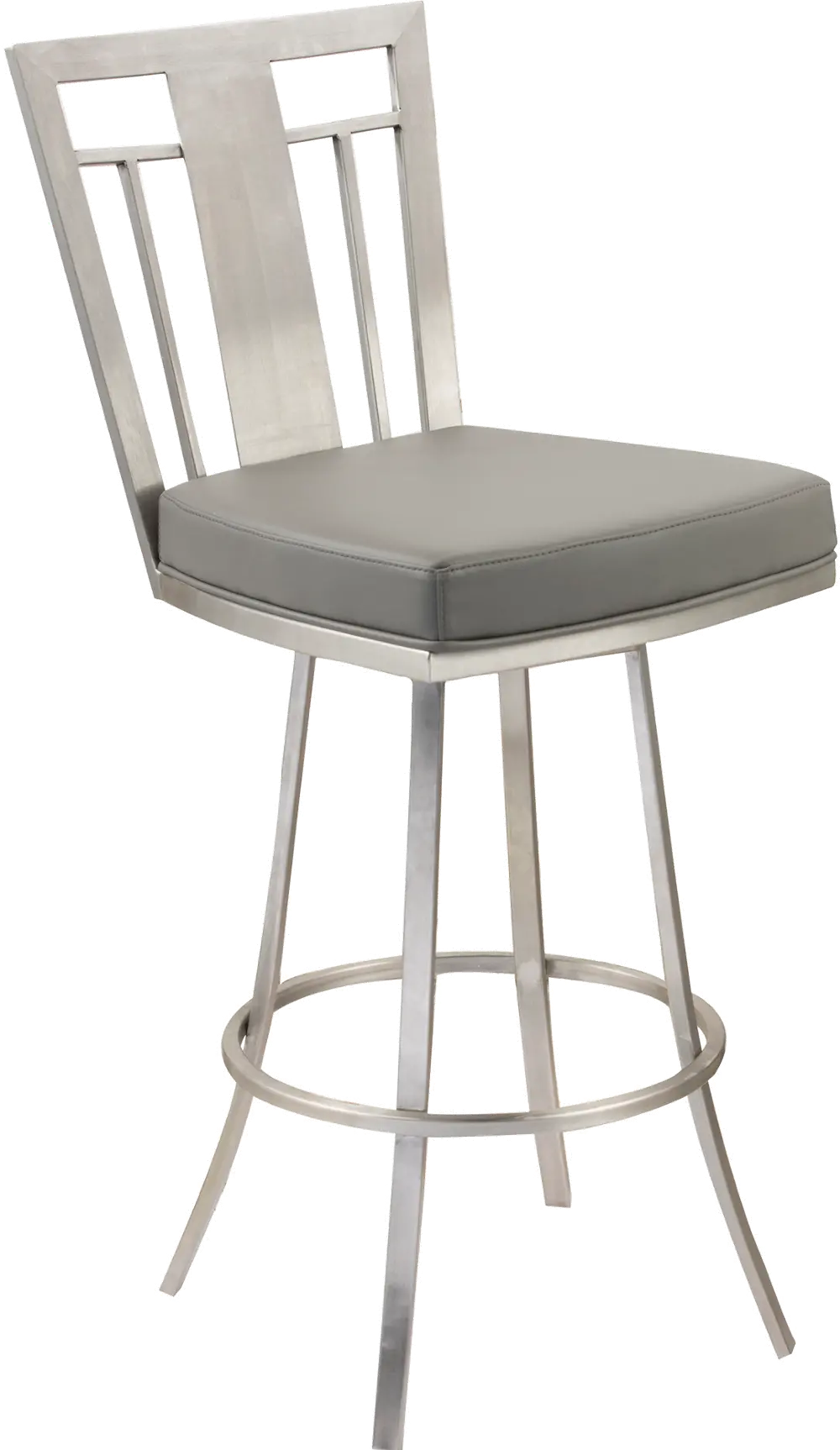 LCCL26SWBAGRB201 Cleo Gray Metal Counter Height Stool-1