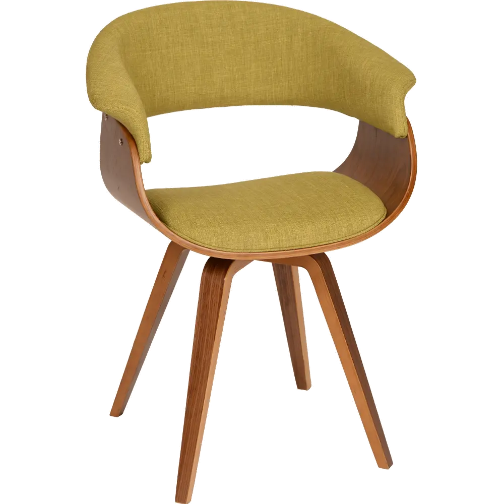 Green/ Walnut Dining Chair - Summer -1