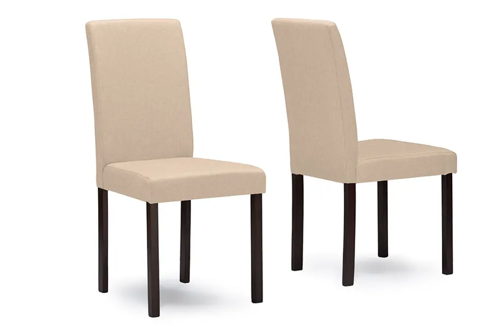 Andrew-DC-Beige-2 Beige Fabric Dining Chair Pair - Andrew-1