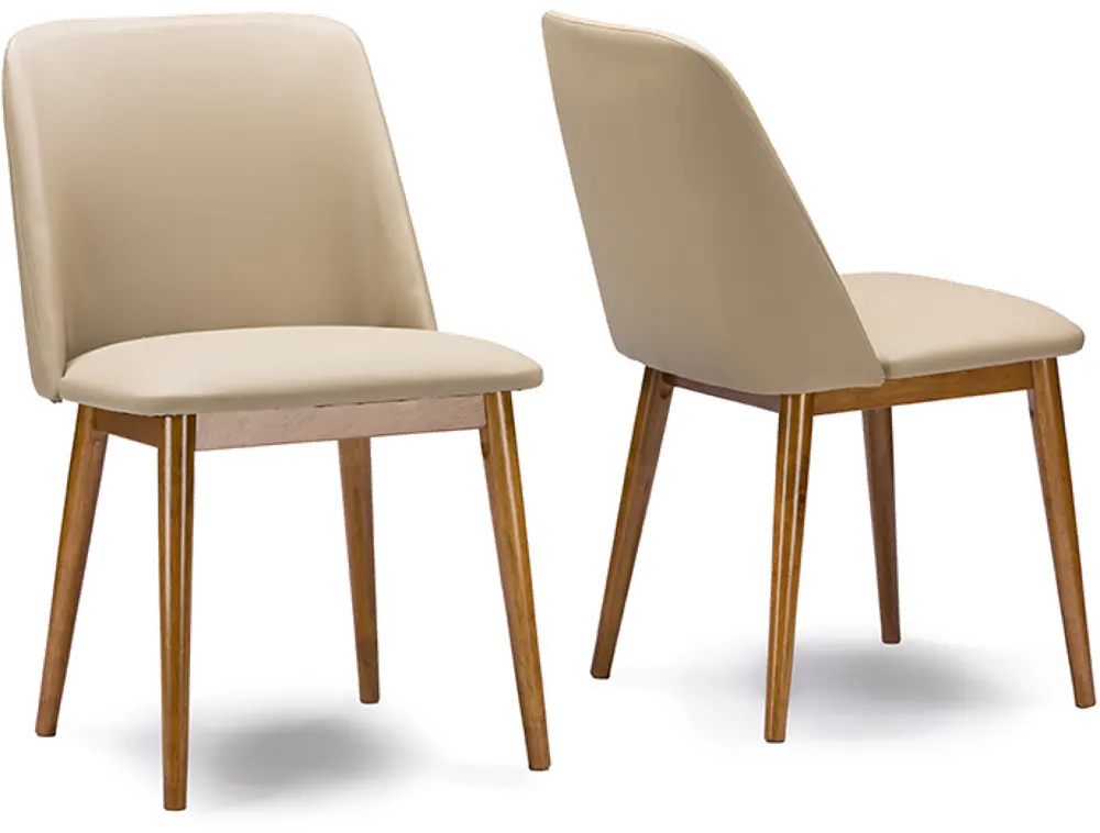 RT324-CHR-2 Wood Dining Chair Pair - Lavin-1