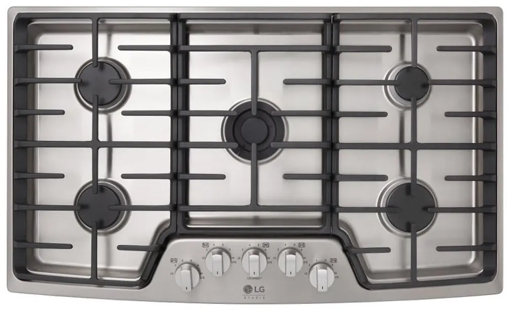 LSCG367ST LG Studio 36 Inch Gas Cooktop - Stainless Steel-1