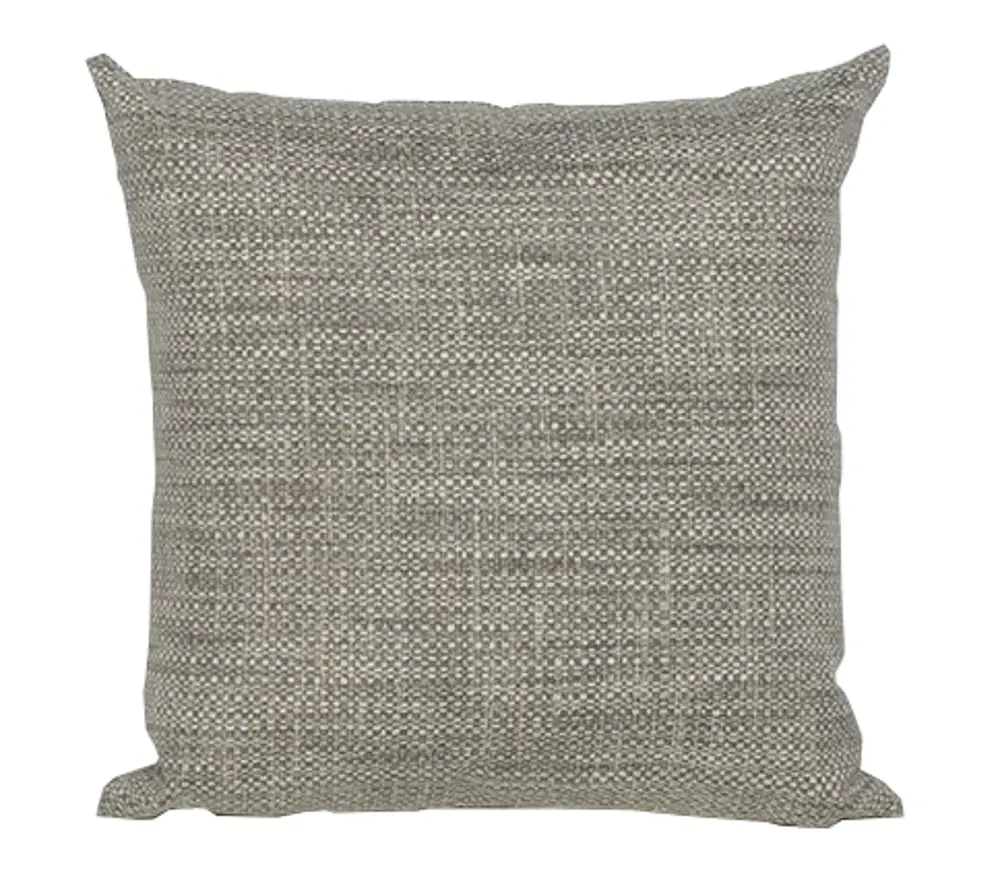 Gray and Taupe Woven Indoor-Outdoor Throw Pillow-1