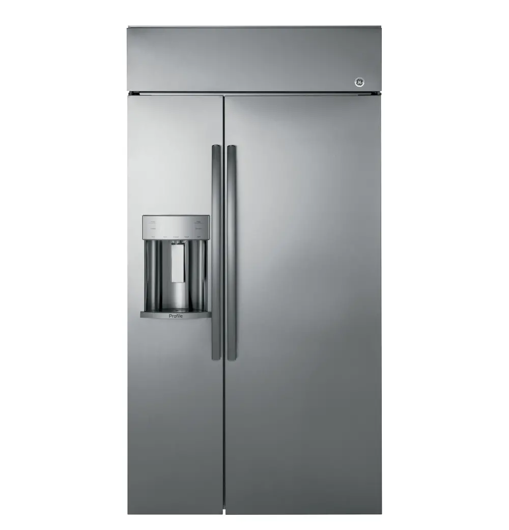 PSB48YSKSS GE Profile Built-in Side-by-Side Refrigerator - 48 Inch Stainless Steel-1