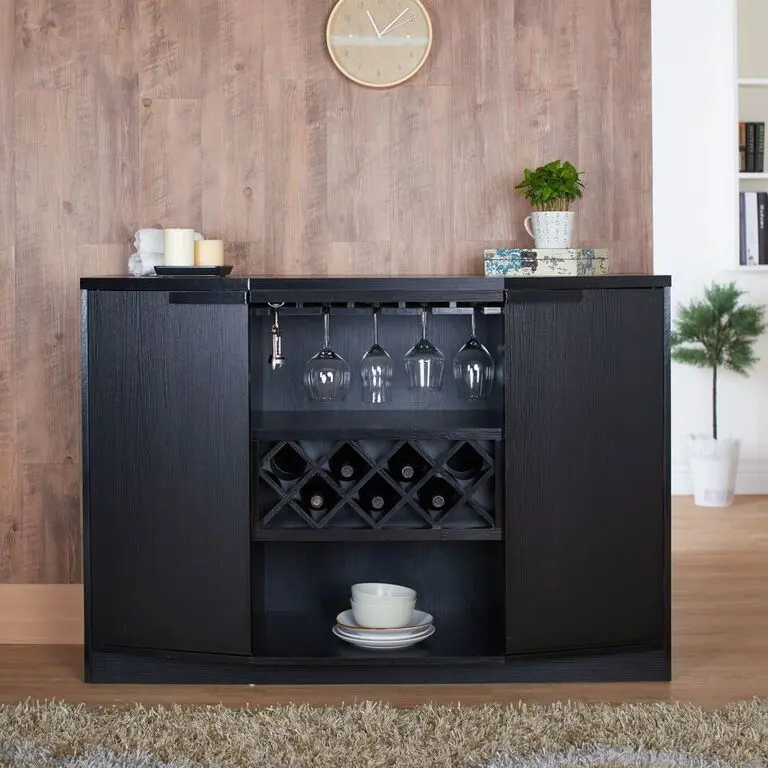YNJ-1445-1 Pleasanton Contemporary Wine Cabinet-1