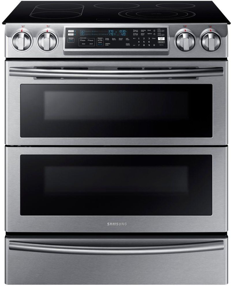 Samsung Double Oven Electric Range 5 8 Cu Ft Stainless Steel Samsung Double Oven Electric Range 5