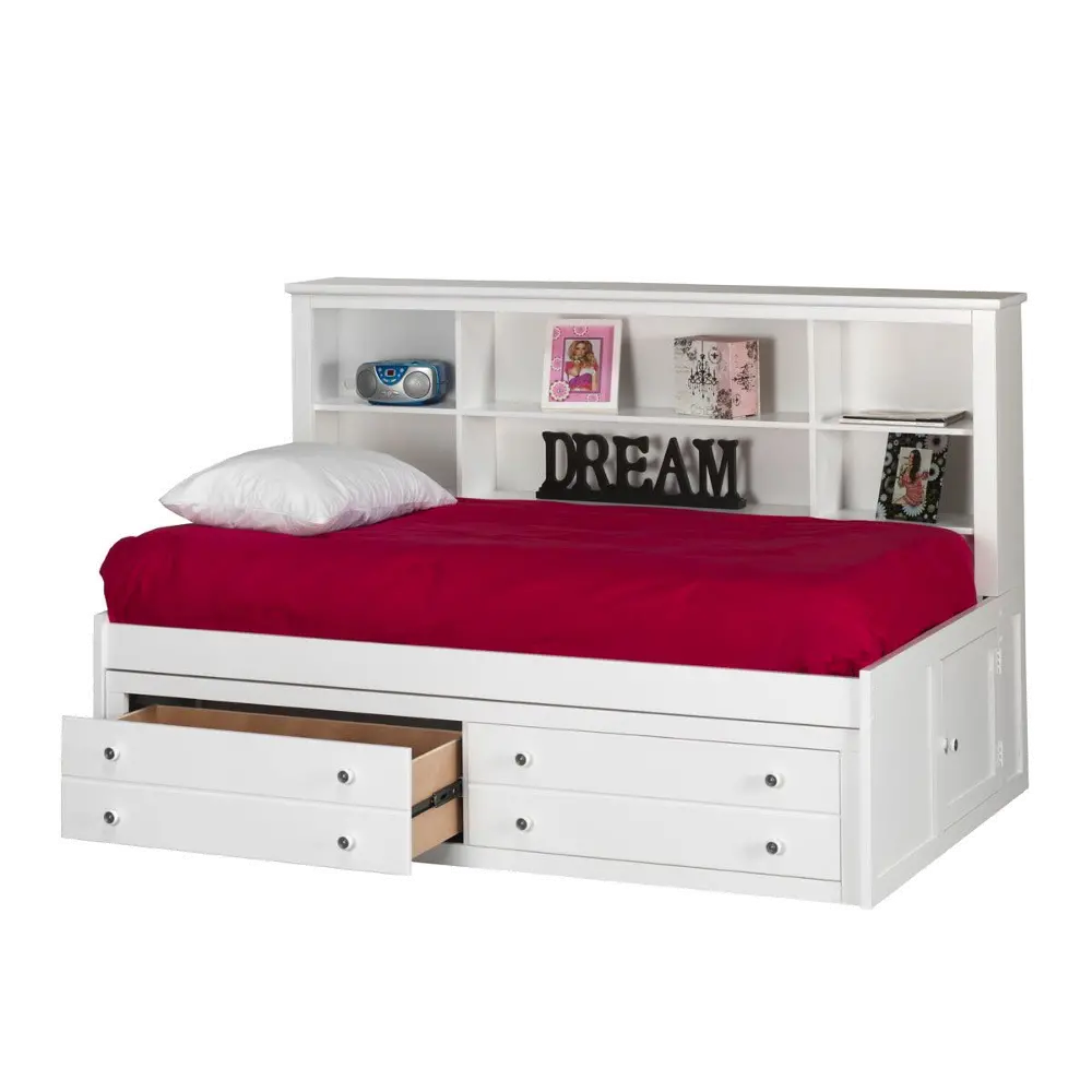 Classic White 4 Piece Full Bedroom Set - Bayfront-1