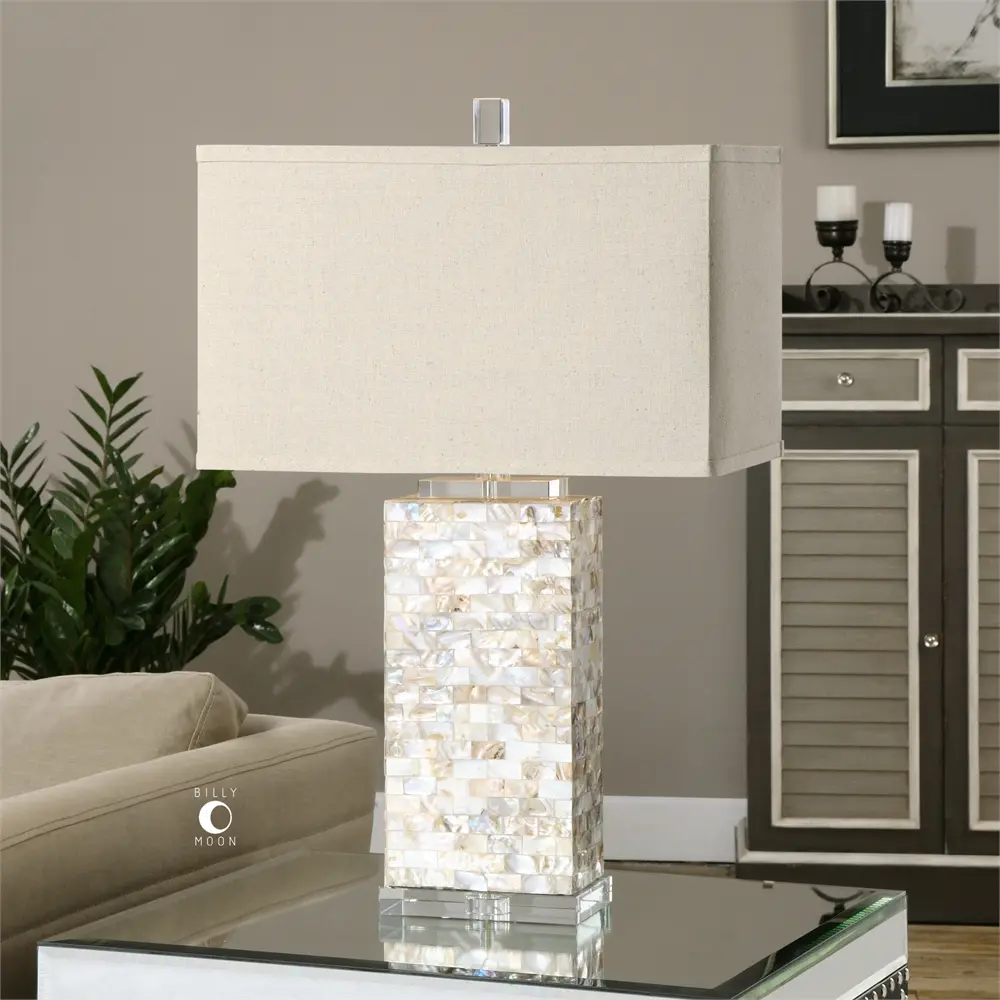 Layered Shell Tile Table Lamp-1