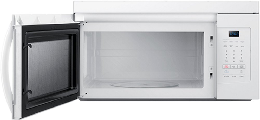 Samsung 1 6 Cu Ft Over The Range Microwave Oven White Rc Samsung 1 6 Cu Ft Over The Range Microwave Oven White Rc Willey Furniture