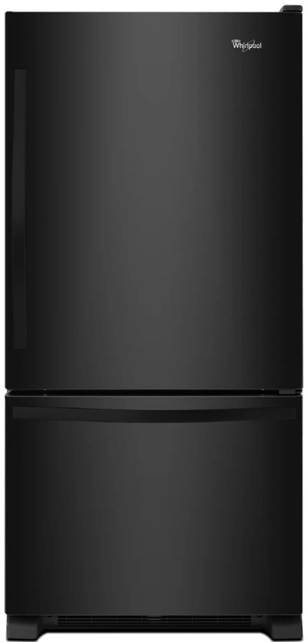 WRB322DMBB Whirlpool Black Bottom Freezer Refrigerator - 32 Inch-1