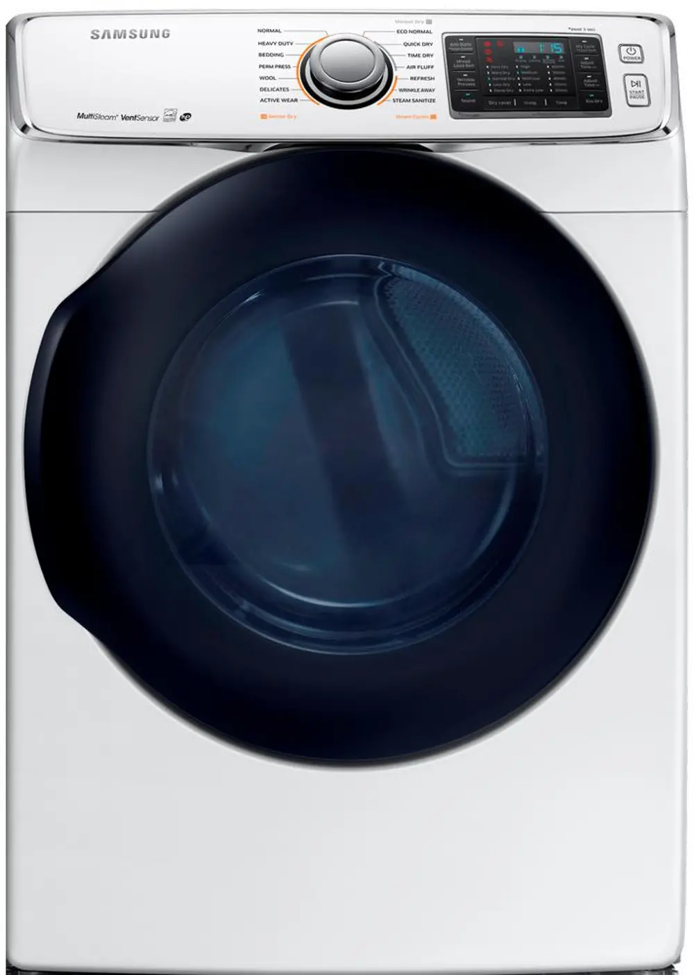 DV45K6500EW Samsung Multi-Steam Electric Dryer -  7.5 cu. ft. White-1