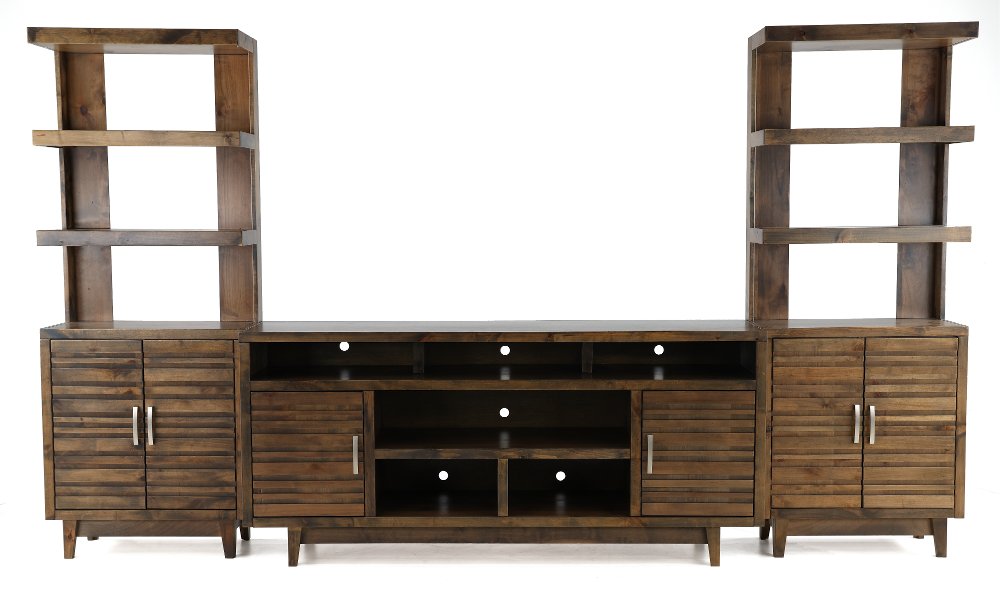 Avondale Brown 3 Piece 76" Entertainment Center
