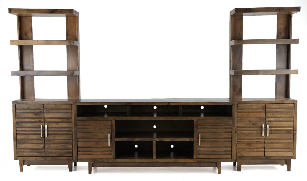 Avondale Brown 3 Piece 76  Entertainment Center-1