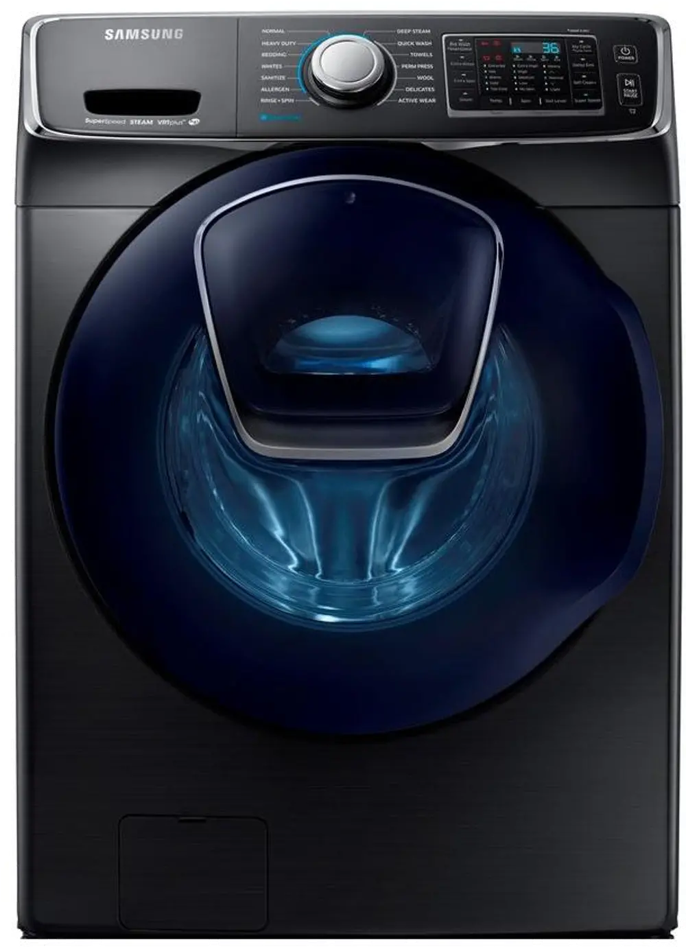 WF50K7500AV Samsung 5.0 cu. ft. Front Load Washer with AddWash - Black Stainless Steel-1