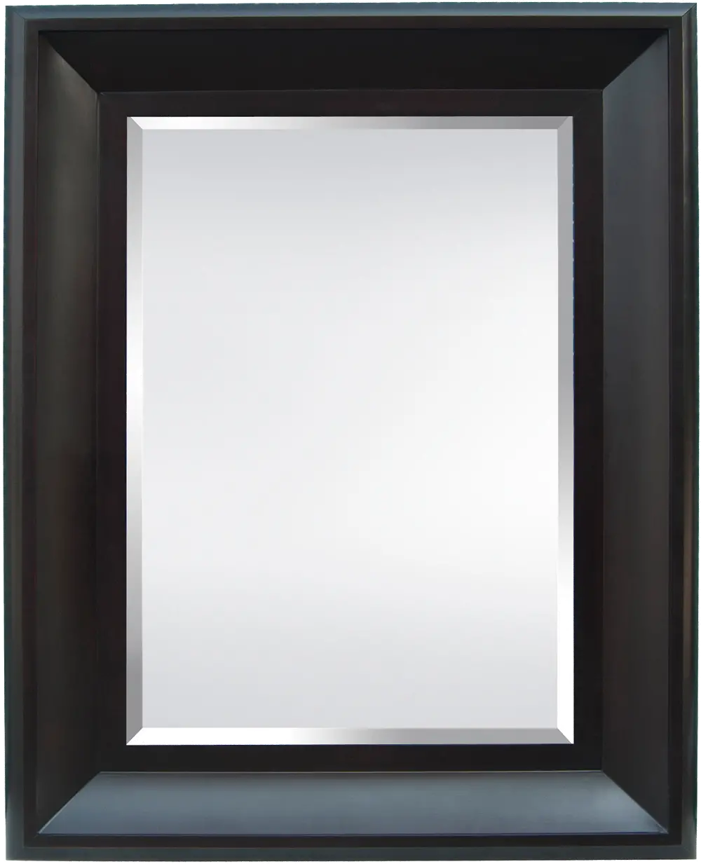 Black Wide Frame Wall Mirror-1