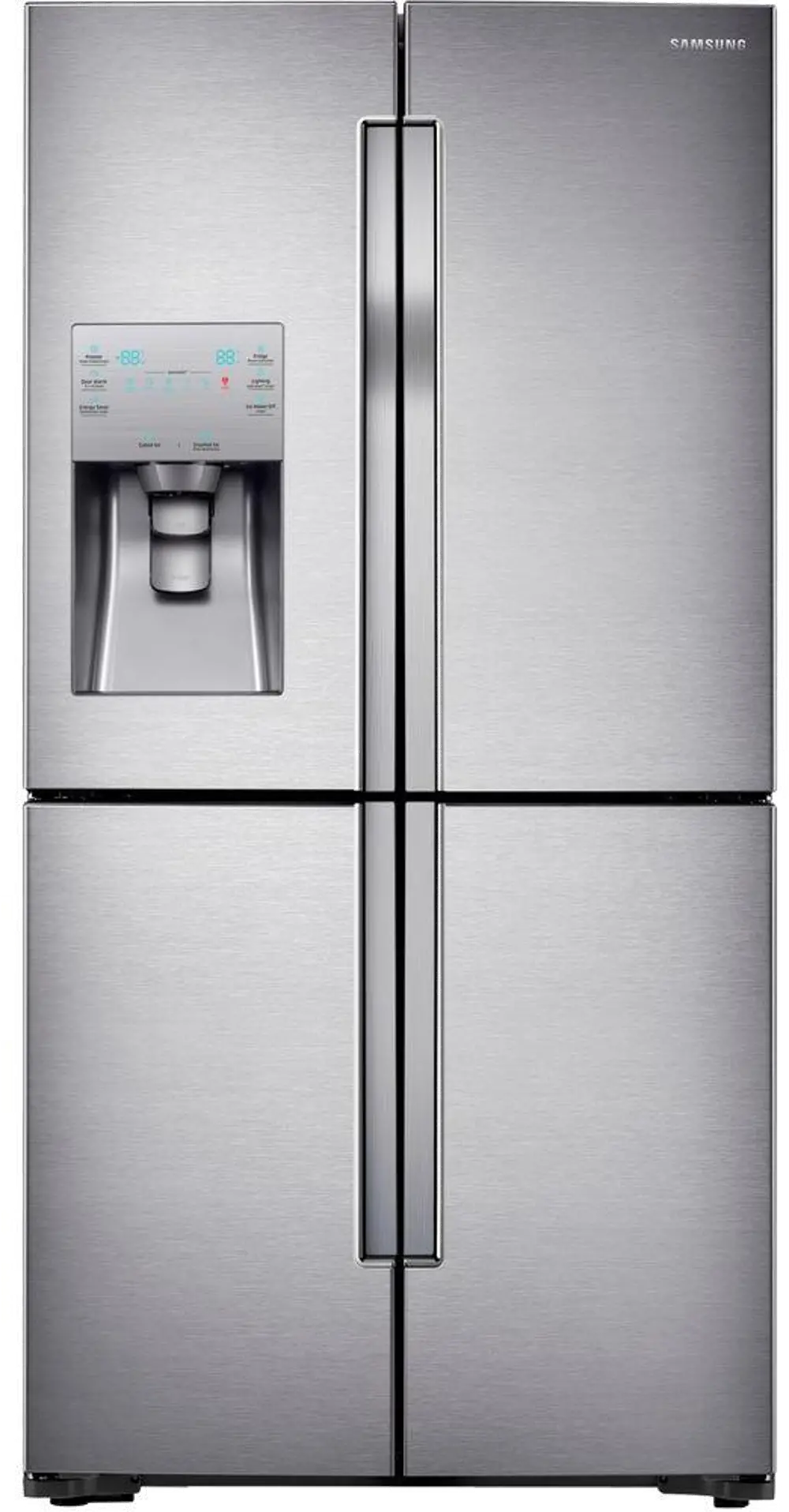 RF28K9070SR Samsung 4 Door French Door Smart Refrigerator with FlexZone - 28.1 cu. ft., 36 Inch Stainless Steel-1