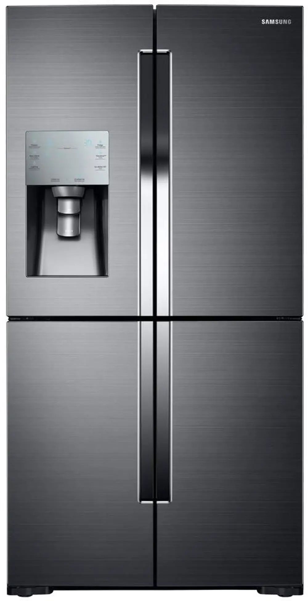 RF28K9070SG Samsung 4 Door French Door Smart Refrigerator with FlexZone - 28.1 cu. ft., 36 Inch Black Stainless Steel-1
