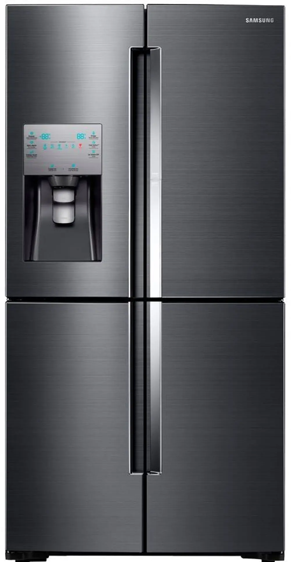 RF22K9381SG Samsung 22.1 cu ft 4 door Refrigerator - Counter Depth Black Stainless Steel-1