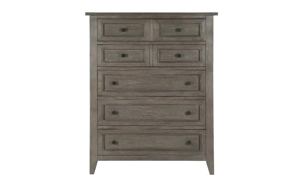 Classic Shaker Driftwood Chest of Drawers - Talbot-1