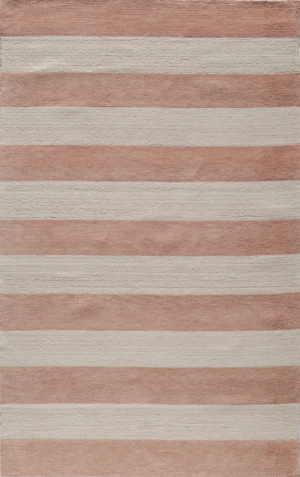 5 x 7 Medium Striped Pink Area Rug - Classic Cabana-1
