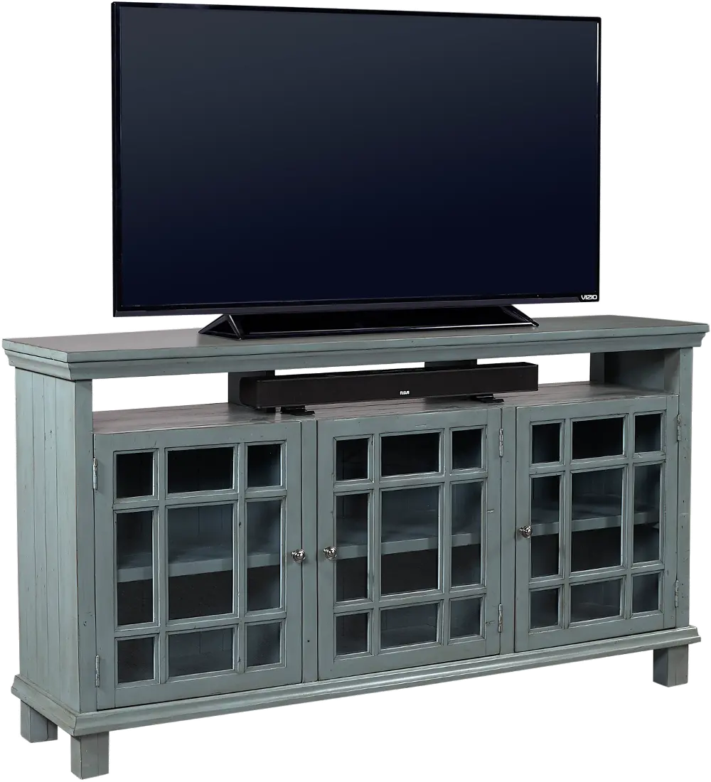 65 Inch Slate Blue TV Stand - Preferences-1