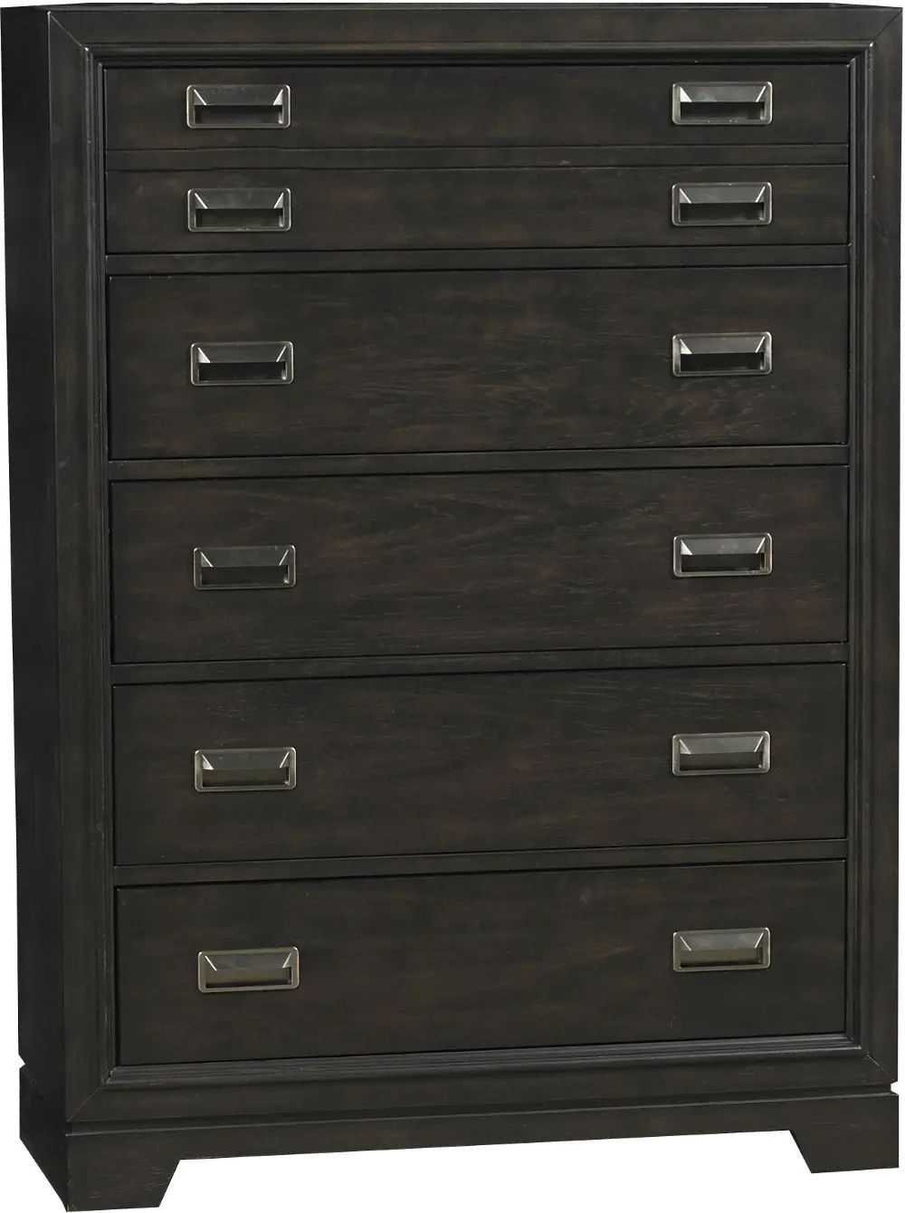 Black Contemporary Chest of Drawers - Front Street-1