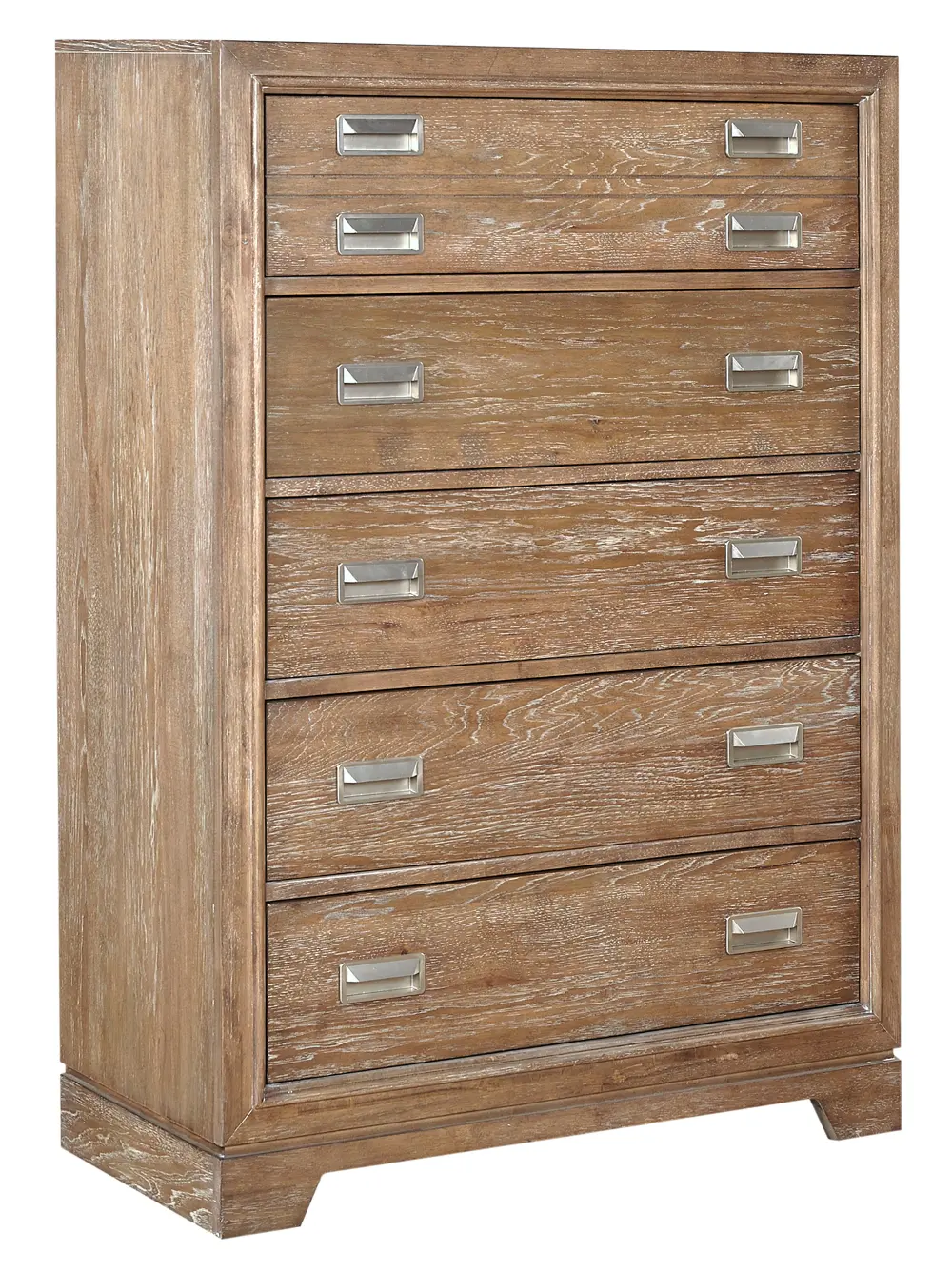 Caramel Brown Rustic Contemporary Chest of Drawers - Front Street-1