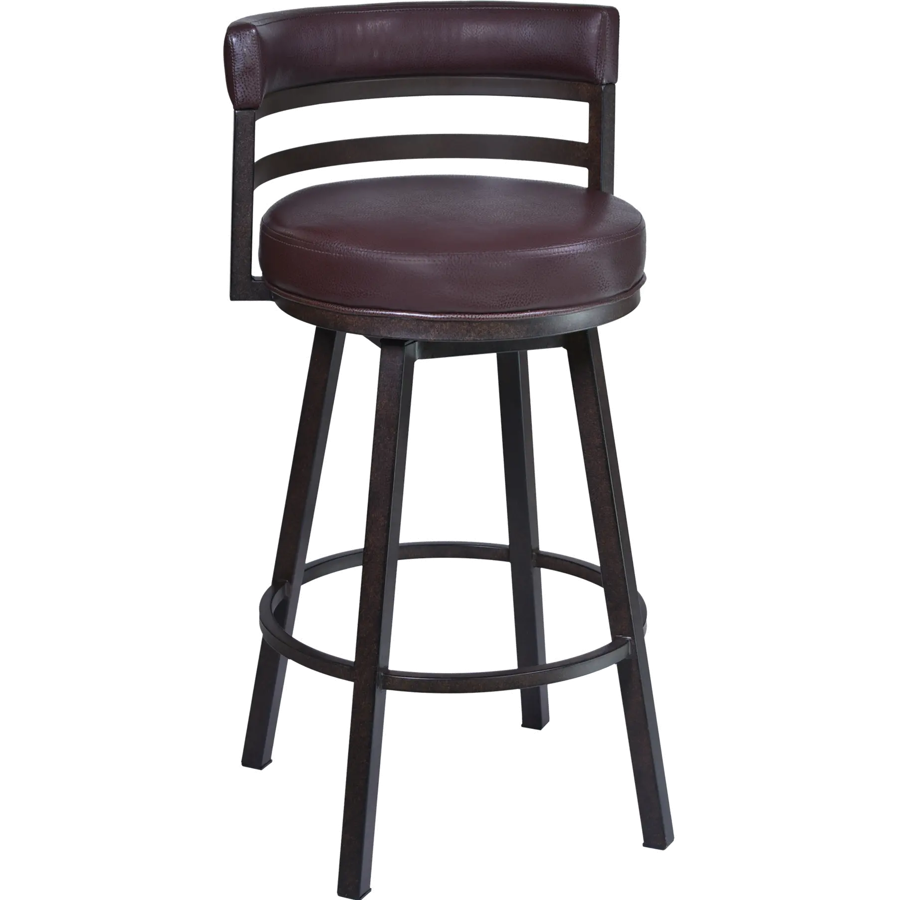Madrid Brown Swivel Counter Height Stool-1