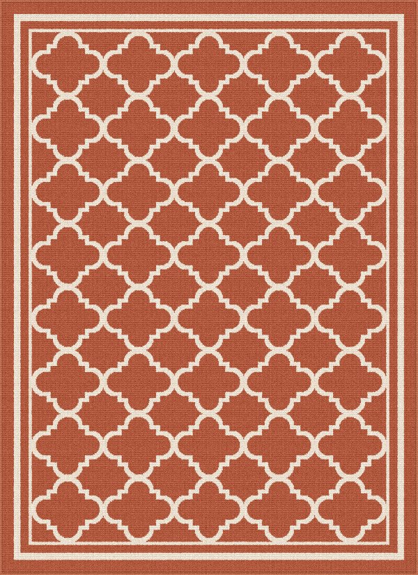 Large Area Rugs Living Room Page 7 Rc Willey Gct1011 8x10 8 X 10 Large Terra Cotta Orange Moroccan Tile Indoor Outdoor Rug